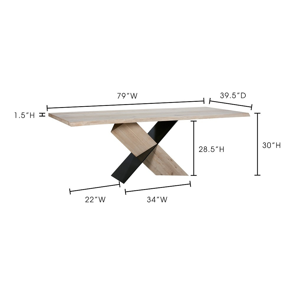 Moes Home - Instinct Dining Table - FZ-1003-24-0 veiw 4