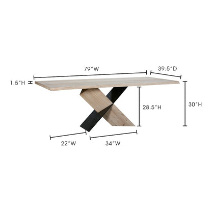 Moes Home - Instinct Dining Table - FZ-1003-24-0 veiw 4