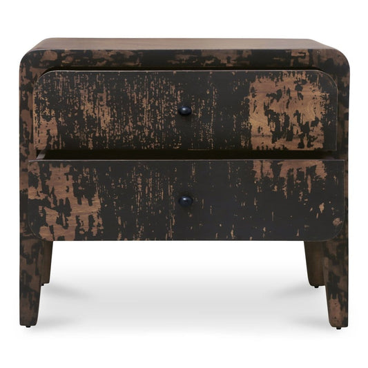 Moes Home - Iris Nightstand Distressed Black - PP-1022-02 view 2