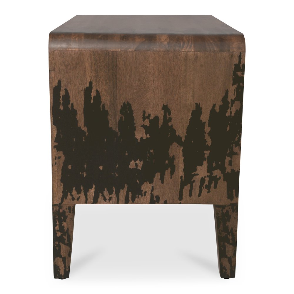 Moes Home - Iris Nightstand Distressed Black - PP-1022-02 view 4