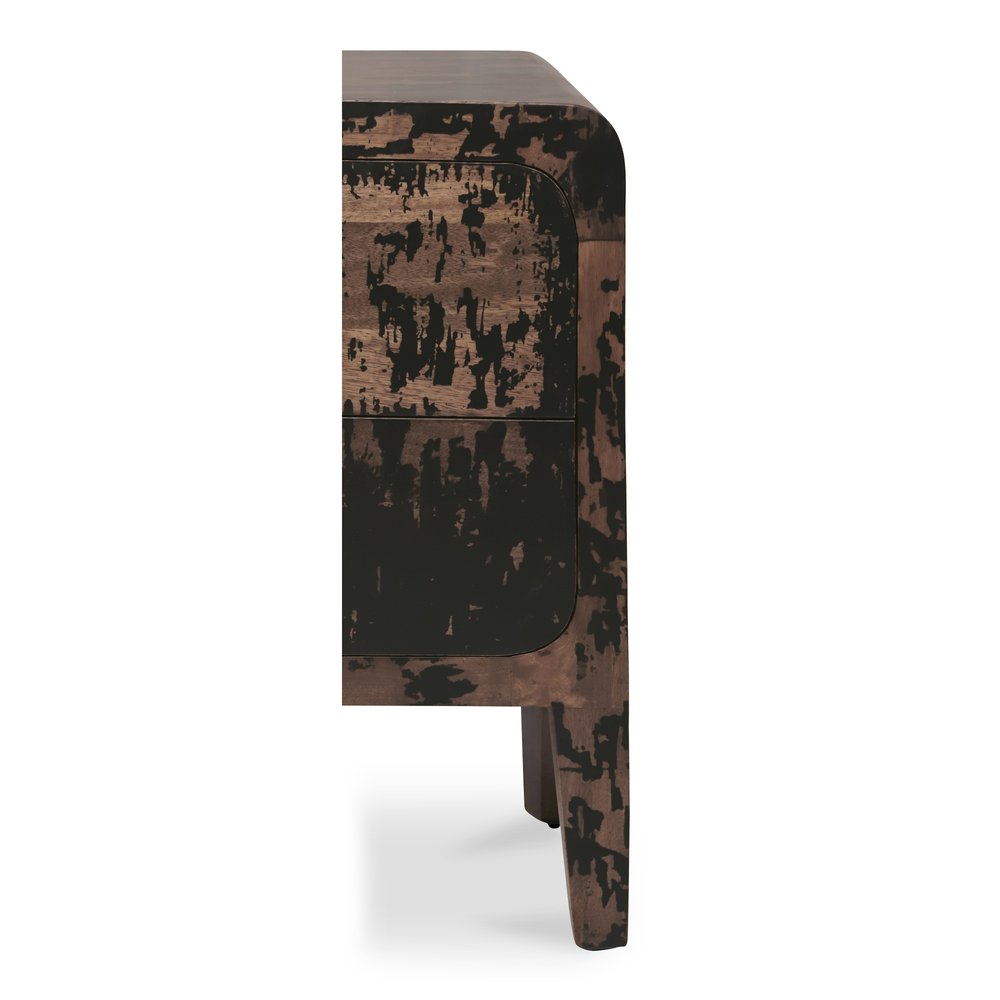 Moes Home - Iris Nightstand Distressed Black - PP-1022-02 view 7