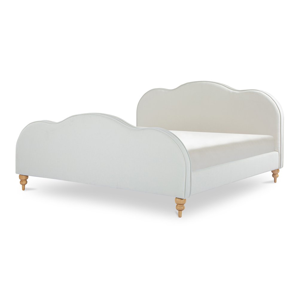 Moes Home - Jacqueline Queen Bed Cream - FO-1054-05-0 view 4
