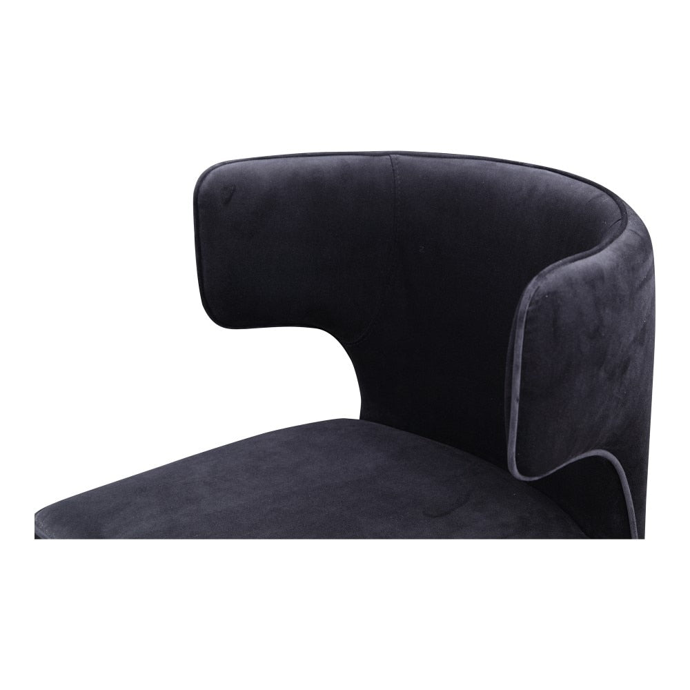 Moes Home - Jennaya Dining Chair in Black - EH-1103-02 veiw 4