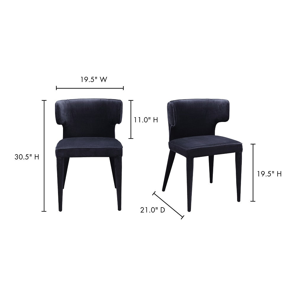 Moes Home - Jennaya Dining Chair in Black - EH-1103-02 veiw 6
