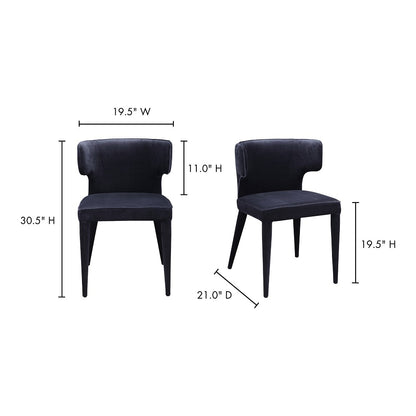 Moes Home - Jennaya Dining Chair in Black - EH-1103-02 veiw 6