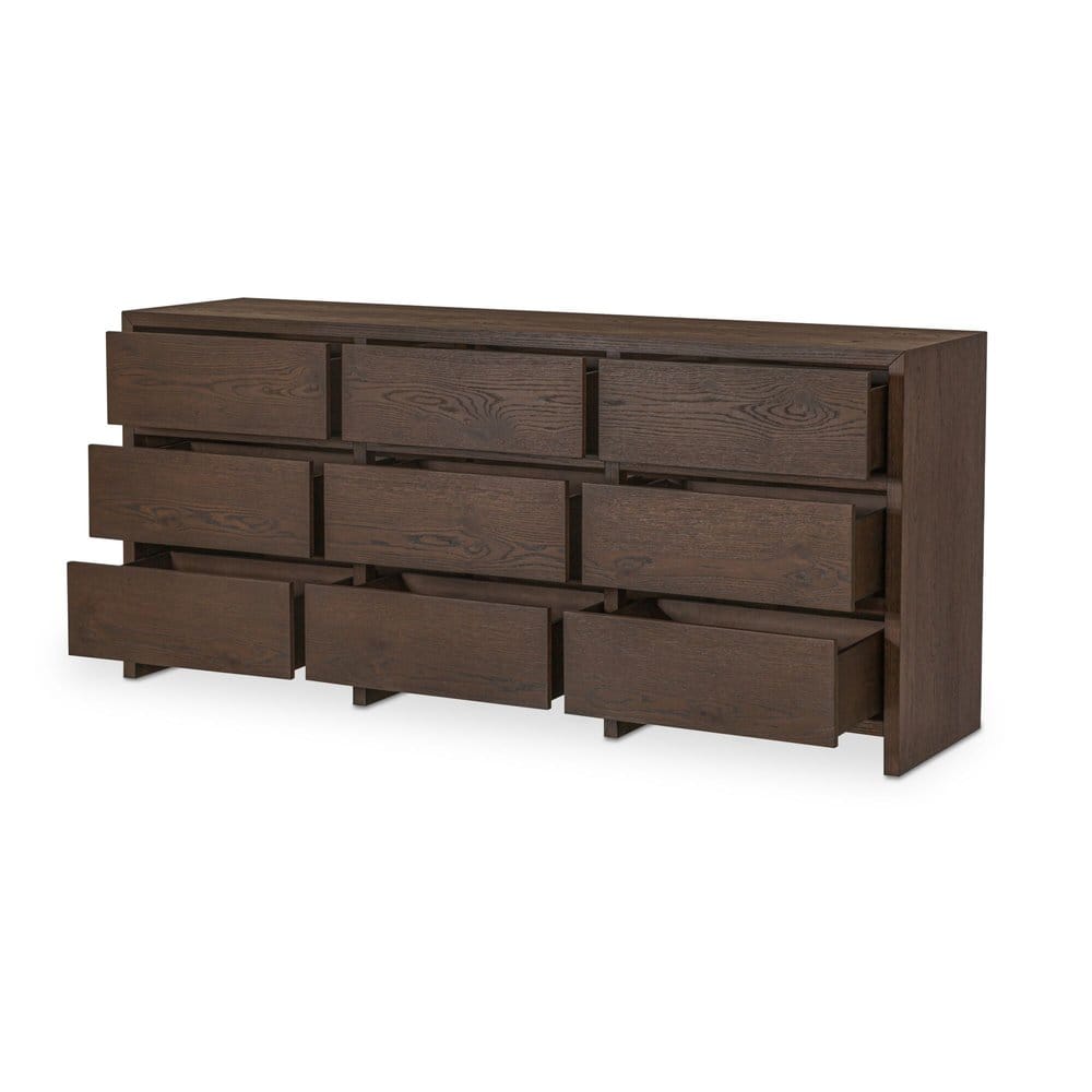 Moes Home - Jenson 9 Drawer Dresser Brown - HN-1006-03 view 4
