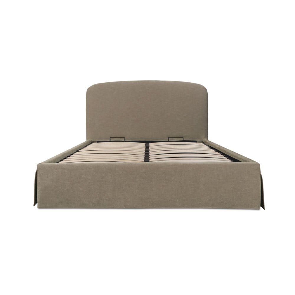 Moes Home - Joan Queen Storage Bed Taupe - RN-1150-39-0 view 2