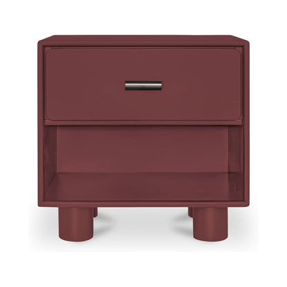 Moes Home - Jolene Nightstand Deep Red - QO-1013-06 view 1