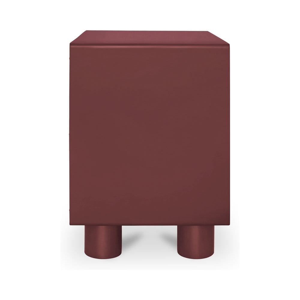 Moes Home - Jolene Nightstand Deep Red - QO-1013-06 view 4
