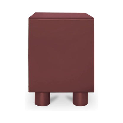 Moes Home - Jolene Nightstand Deep Red - QO-1013-06 view 4