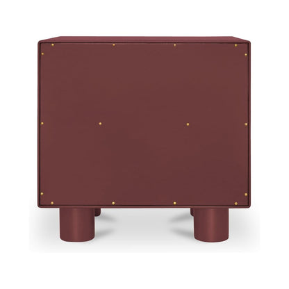 Moes Home - Jolene Nightstand Deep Red - QO-1013-06 view 5