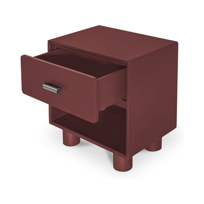 Moes Home - Jolene Nightstand Deep Red - QO-1013-06 view 7