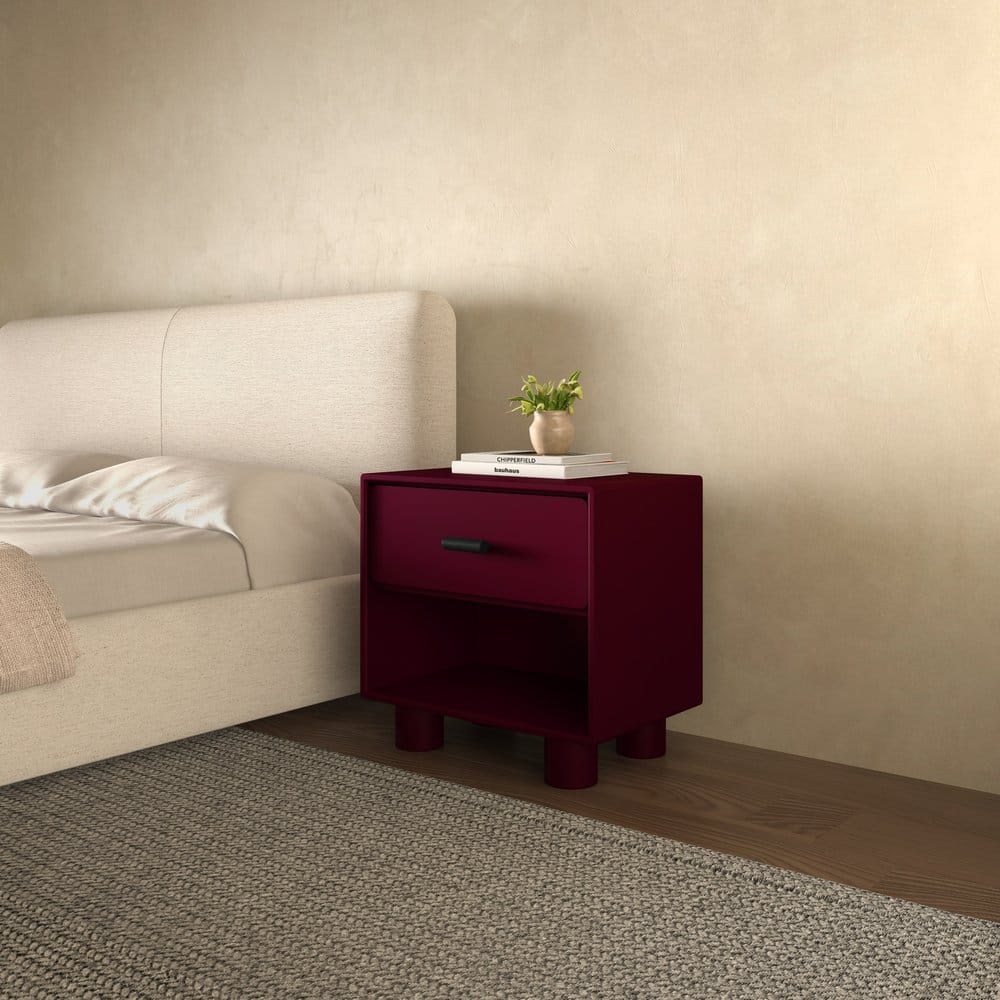 Moes Home - Jolene Nightstand Deep Red - QO-1013-06 view 15