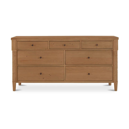 Moes Home - Joni 7 Drawer Dresser Natural - BB-1052-24 view 1