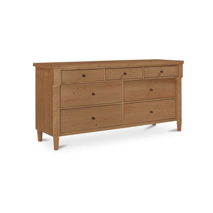Moes Home - Joni 7 Drawer Dresser Natural - BB-1052-24 view 2