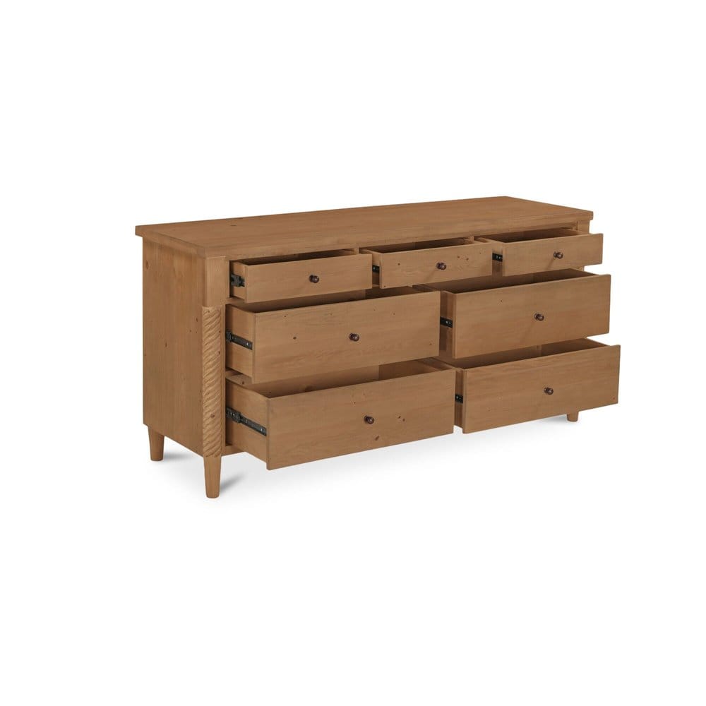 Moes Home - Joni 7 Drawer Dresser Natural - BB-1052-24 view 3