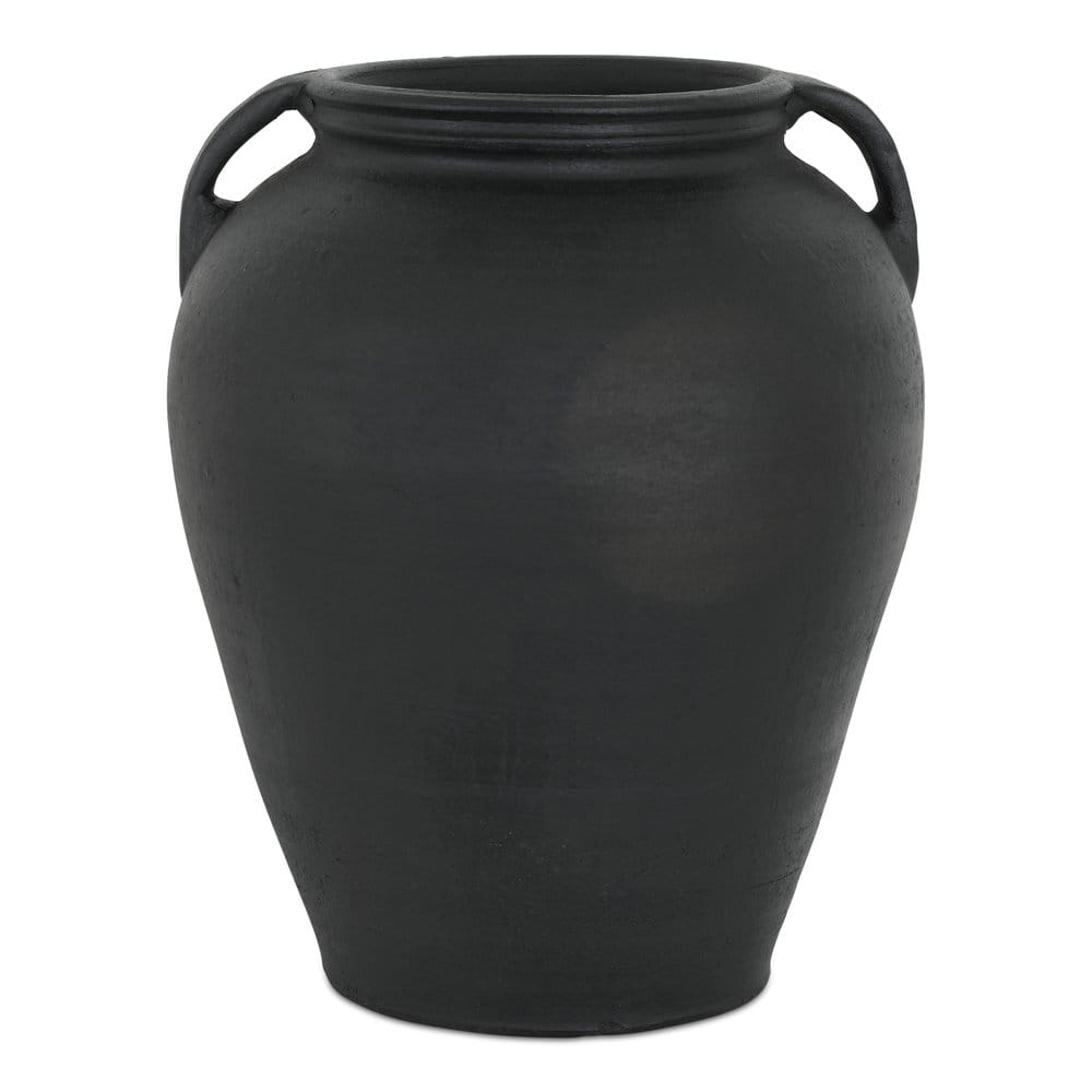 Moes Home - Jovi Vase Black Terracotta - GK-1133-02 view 1