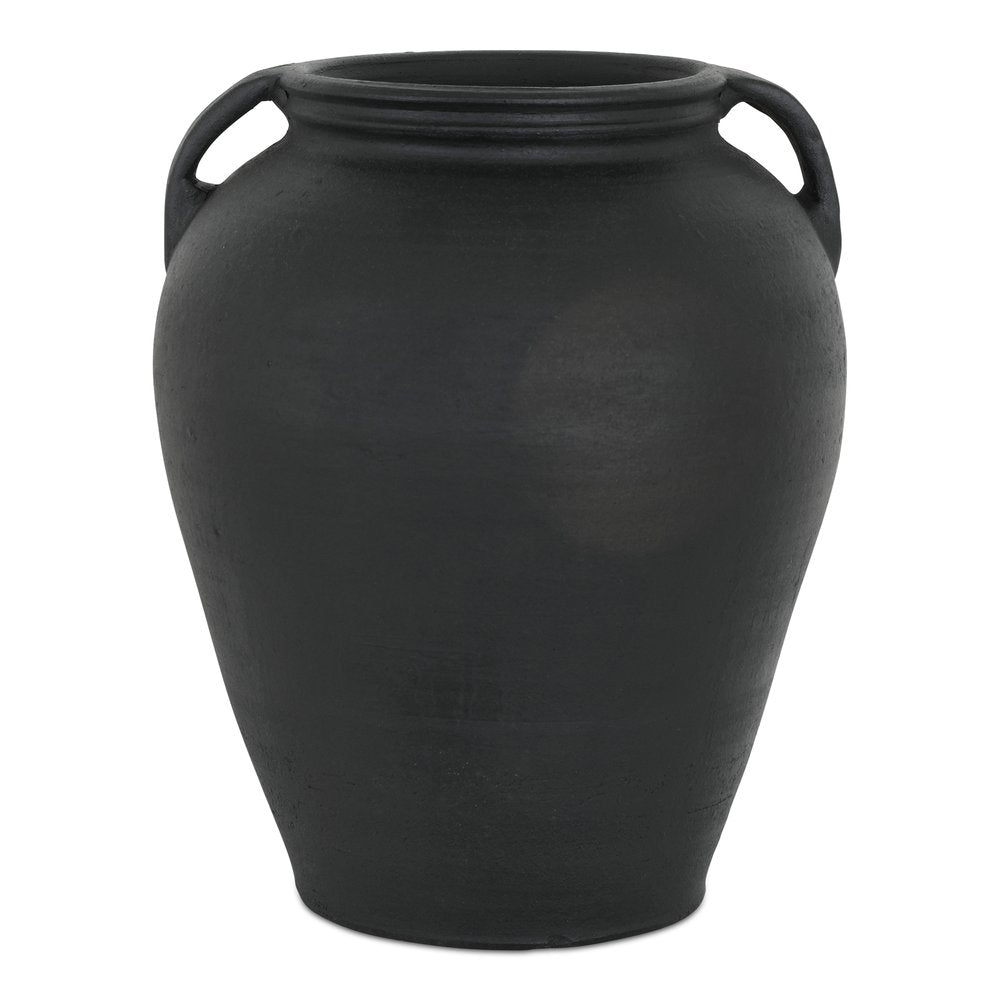 Moes Home - Jovi Vase Black Terracotta - GK-1133-02 view 1