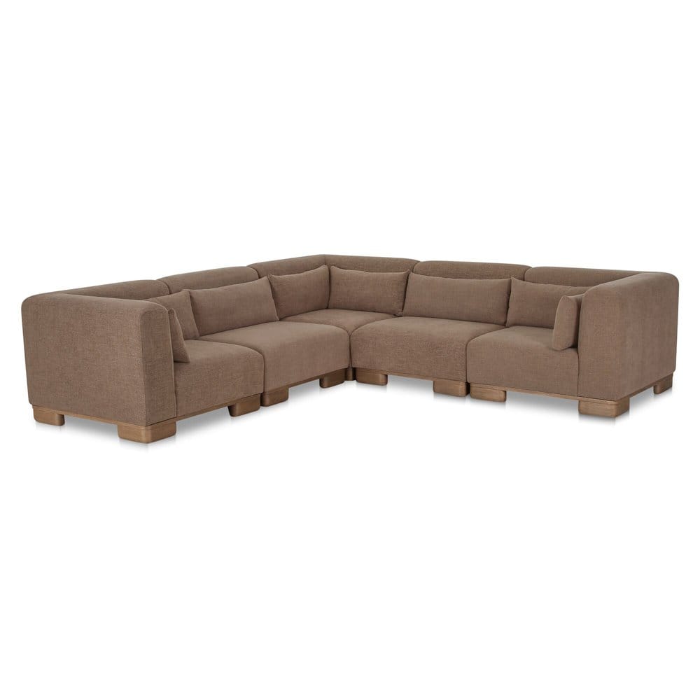 Moes Home - June Classic L Modular Sectional Dark Brown - OA-1048-20 view 2