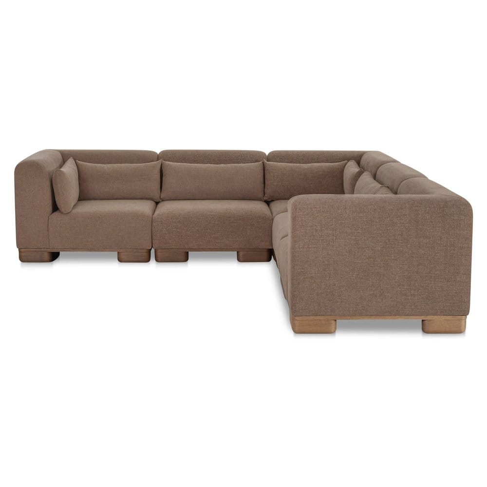 Moes Home - June Classic L Modular Sectional Dark Brown - OA-1048-20 view 3