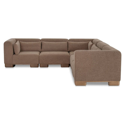 Moes Home - June Classic L Modular Sectional Dark Brown - OA-1048-20 view 3
