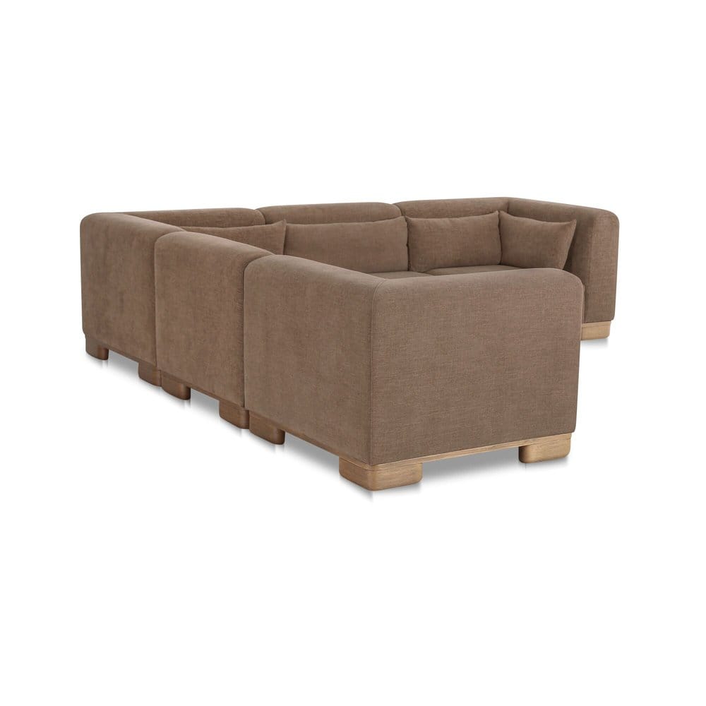 Moes Home - June Classic L Modular Sectional Dark Brown - OA-1048-20 view 4