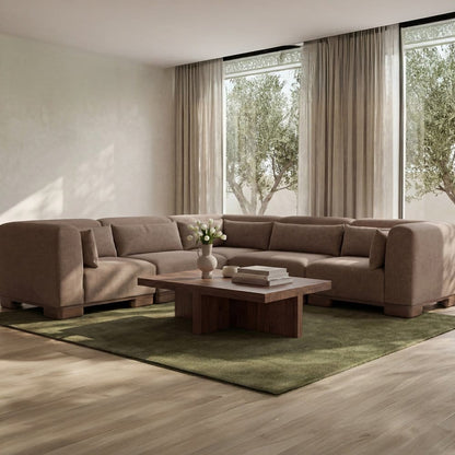 Moes Home - June Classic L Modular Sectional Dark Brown - OA-1048-20 view 10