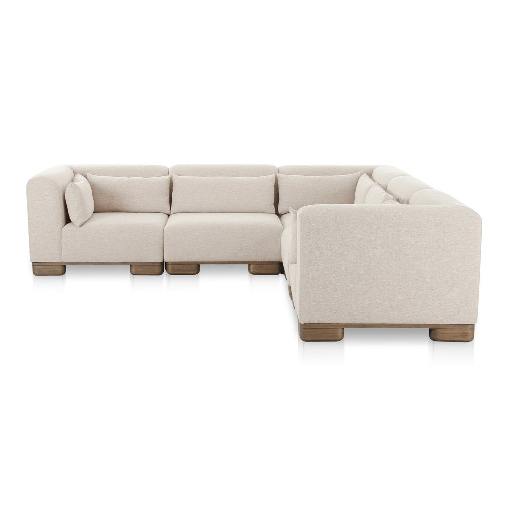 Moes Home - June Classic L-Shaped Modular Sectional Oatmeal - OA-1048-34 view 2