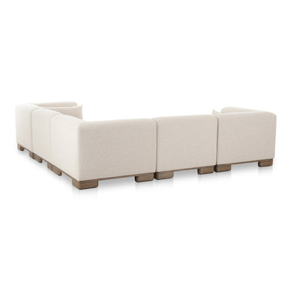 Moes Home - June Classic L-Shaped Modular Sectional Oatmeal - OA-1048-34 view 3