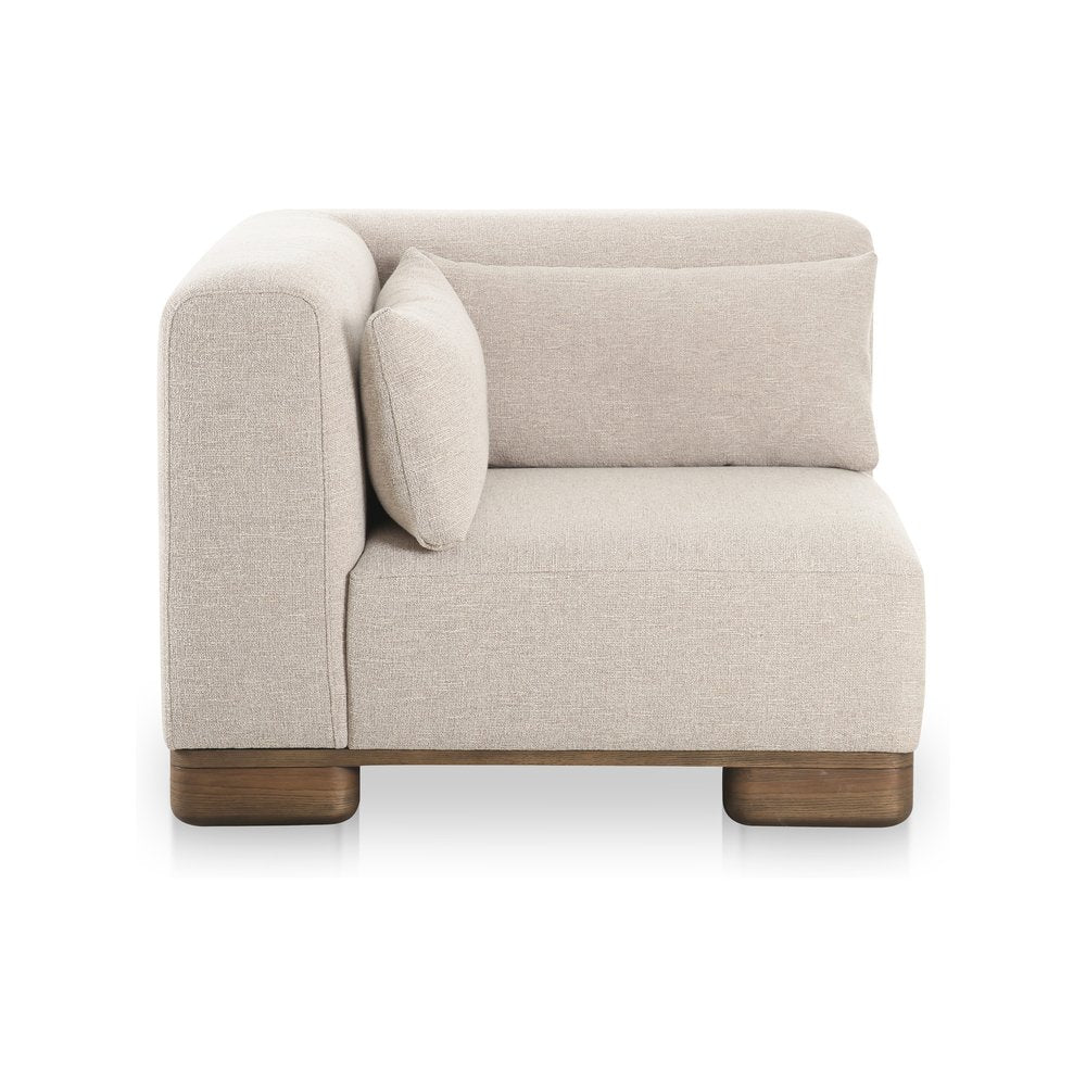 Moes Home - June Corner Chair Oatmeal - OA-1030-34 view 3