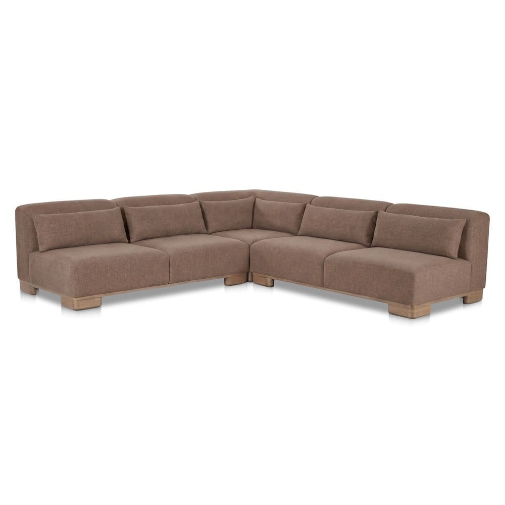 Moes Home - June Corner Modular Sectional Dark Brown - OA-1050-20 view 1