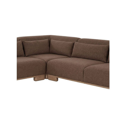 Moes Home - June Corner Modular Sectional Dark Brown - OA-1050-20 view 5