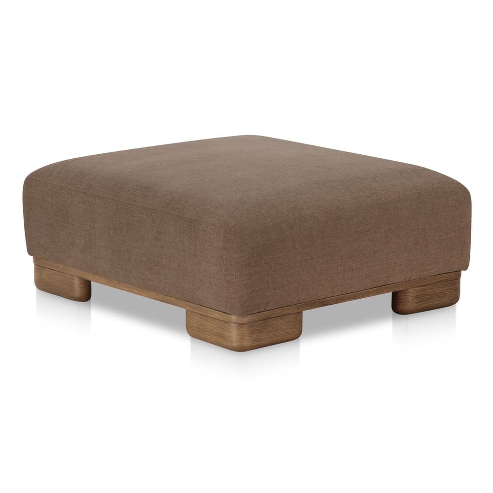 Moes Home - June Ottoman Dark Brown - OA-1033-20 view 3