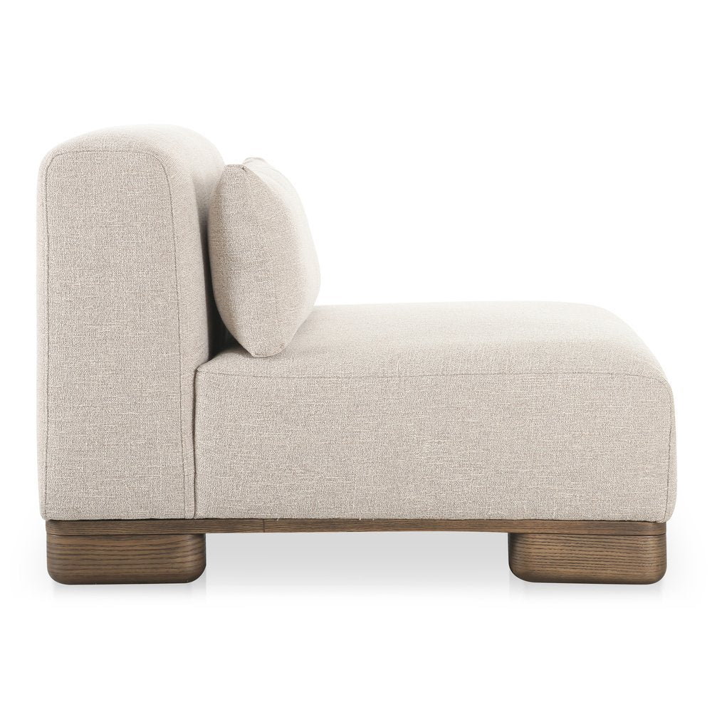 Moes Home - June Slipper Chair Oatmeal - OA-1031-34 view 4