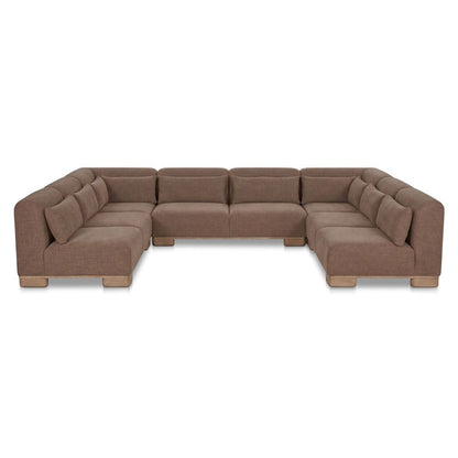Moes Home - June U Shaped Modular Sectional Dark Brown - OA-1049-20 view 2