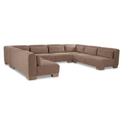 Moes Home - June U Shaped Modular Sectional Dark Brown - OA-1049-20 view 3