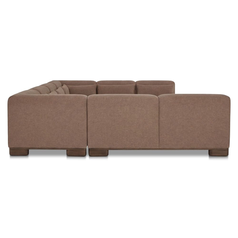 Moes Home - June U Shaped Modular Sectional Dark Brown - OA-1049-20 view 4