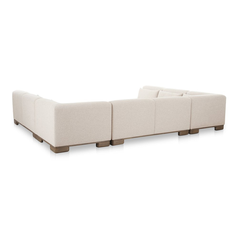 Moes Home - June U Shaped Modular Sectional Oatmeal - OA-1049-34 view 3