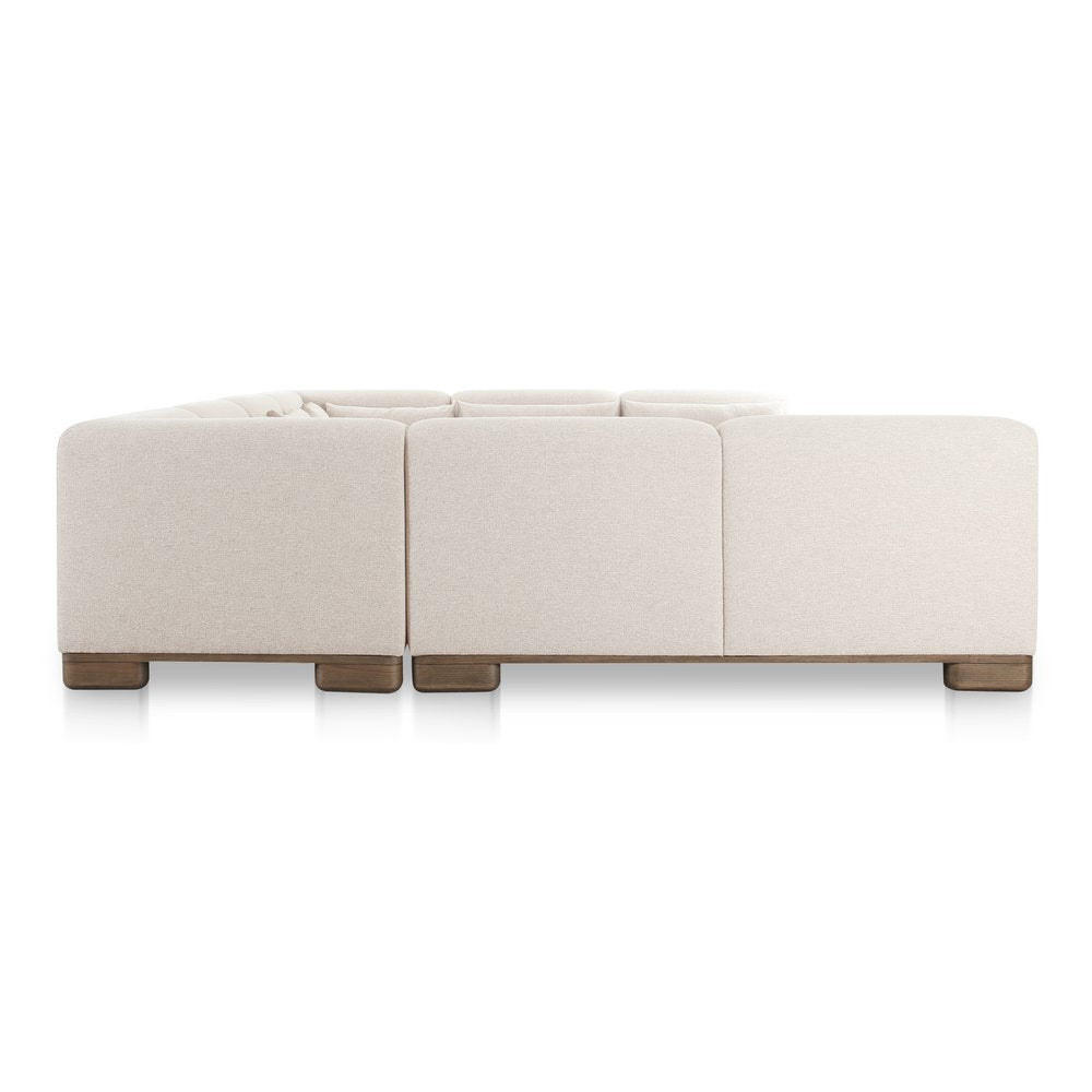 Moes Home - June U Shaped Modular Sectional Oatmeal - OA-1049-34 view 4