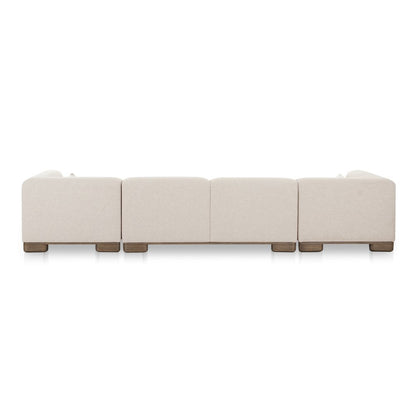Moes Home - June U Shaped Modular Sectional Oatmeal - OA-1049-34 view 5