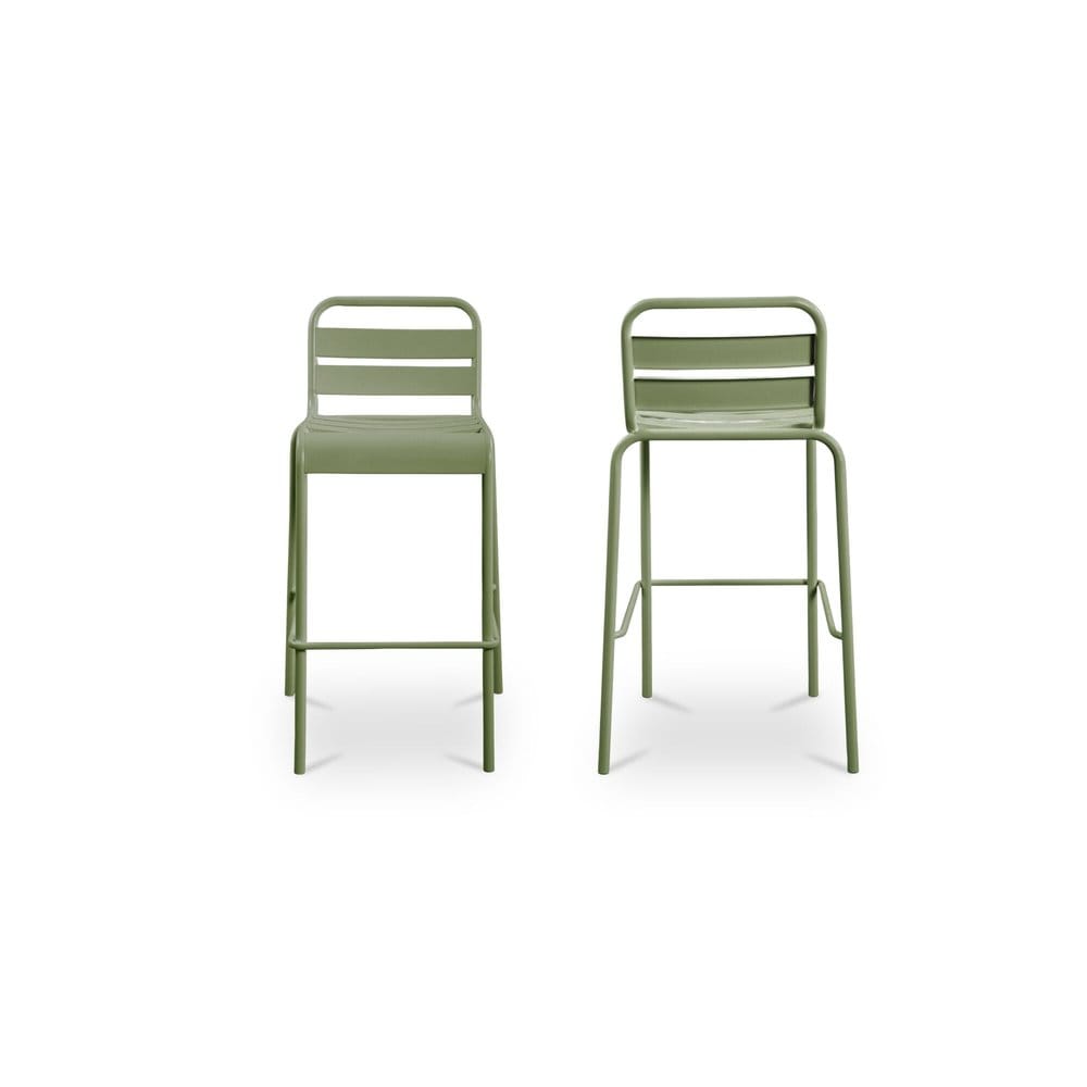 Moes Home - Kade Outdoor Bar Stool Green Set of 2 - QX-1022-16 view 8