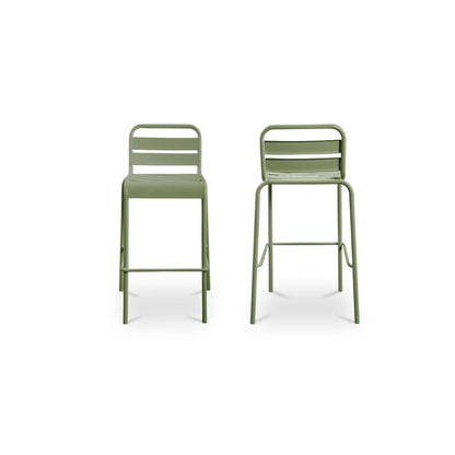 Moes Home - Kade Outdoor Bar Stool Green Set of 2 - QX-1022-16 view 8