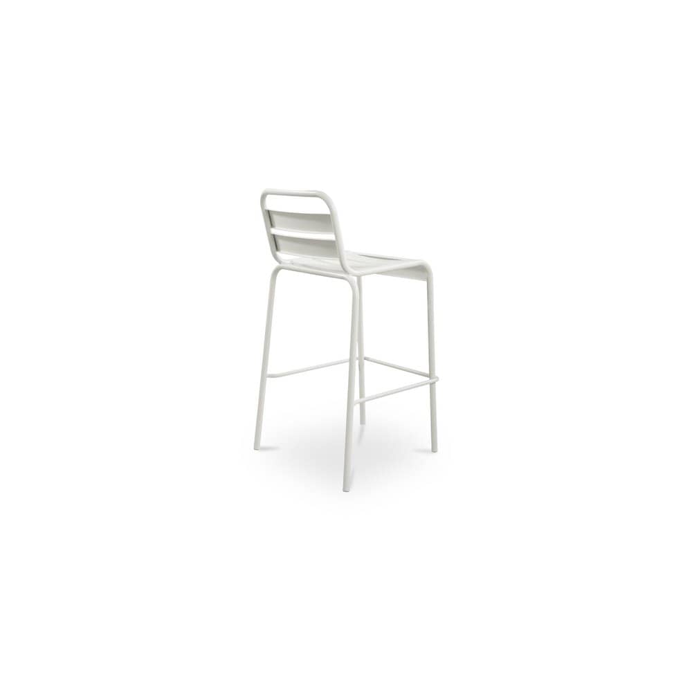 Moes Home - Kade Outdoor Bar Stool White Set of 2 - QX-1022-18 view 4