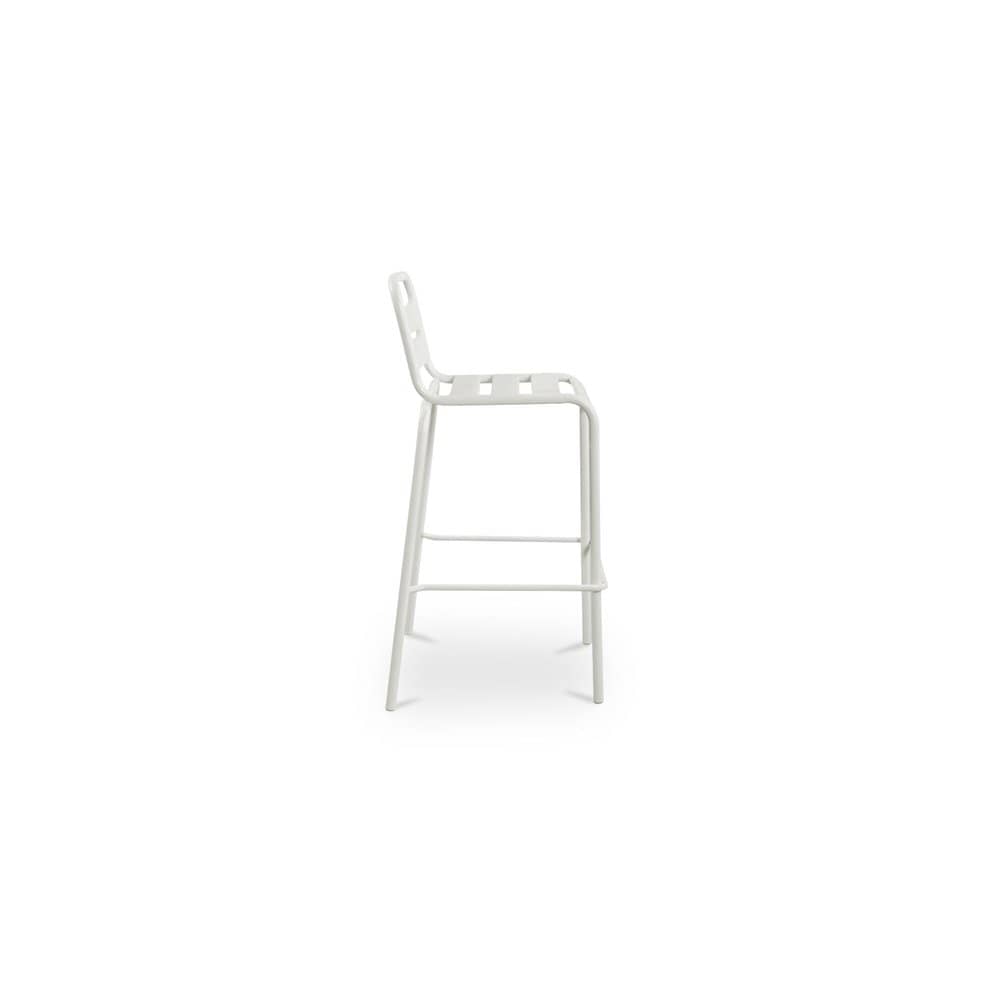 Moes Home - Kade Outdoor Bar Stool White Set of 2 - QX-1022-18 view 6