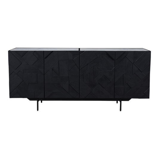 Moes Home - Kattan Sideboard in Black - VE-1095-02-0 veiw 1
