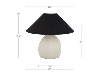 Moes Home - Keeley Table Lamp White - OD-1029-05 view 5