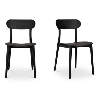 Moes Home - Kent Outdoor Dining Chair Black - Set of 2 - QX-1017-02 view 1