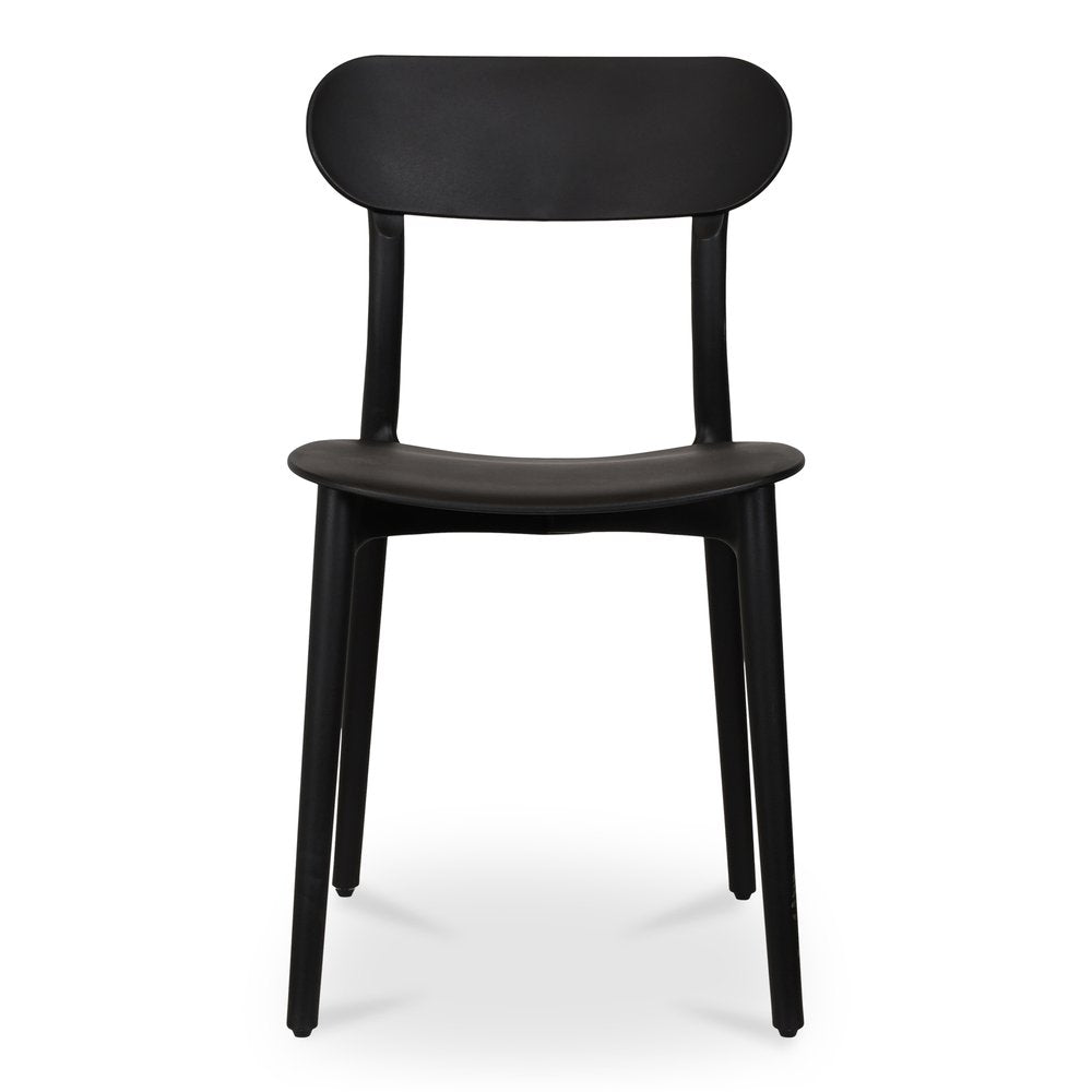 Moes Home - Kent Outdoor Dining Chair Black - Set of 2 - QX-1017-02 view 2