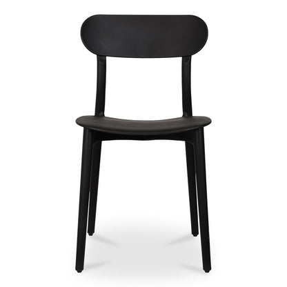 Moes Home - Kent Outdoor Dining Chair Black - Set of 2 - QX-1017-02 view 2