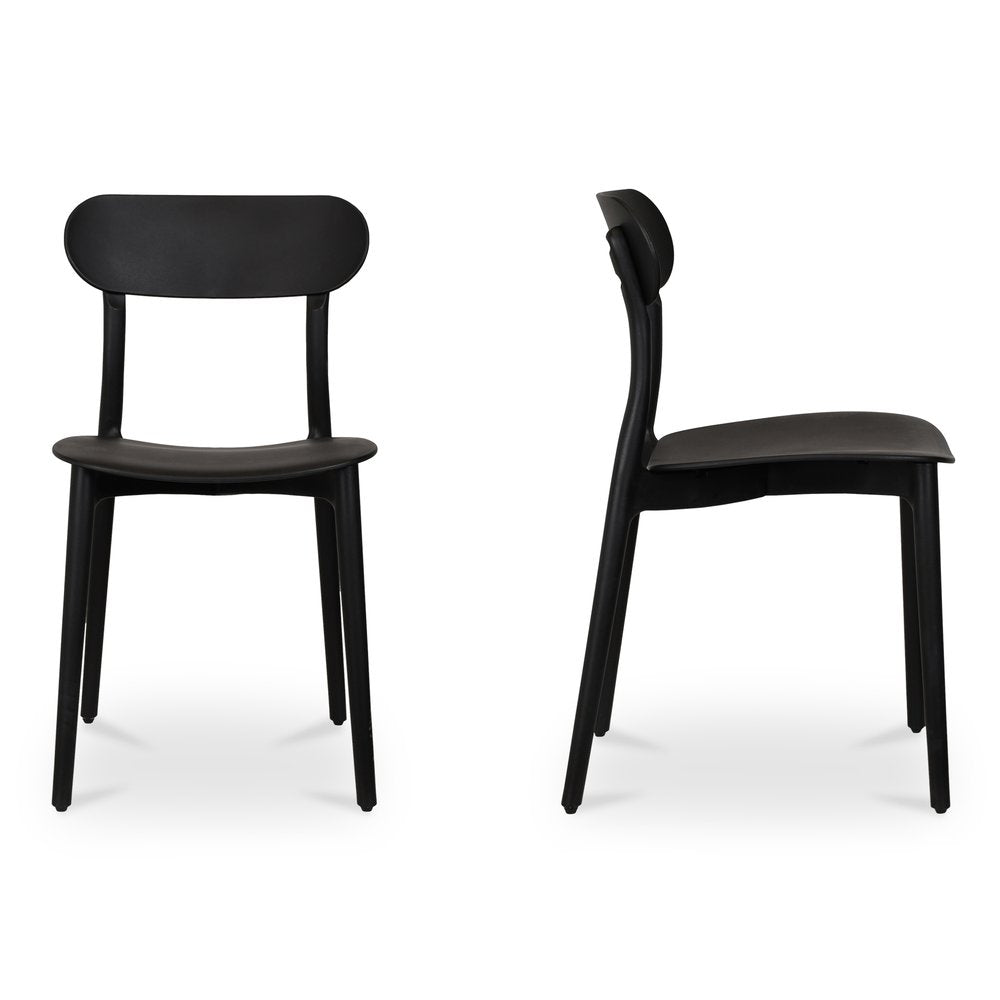 Moes Home - Kent Outdoor Dining Chair Black - Set of 2 - QX-1017-02 view 4